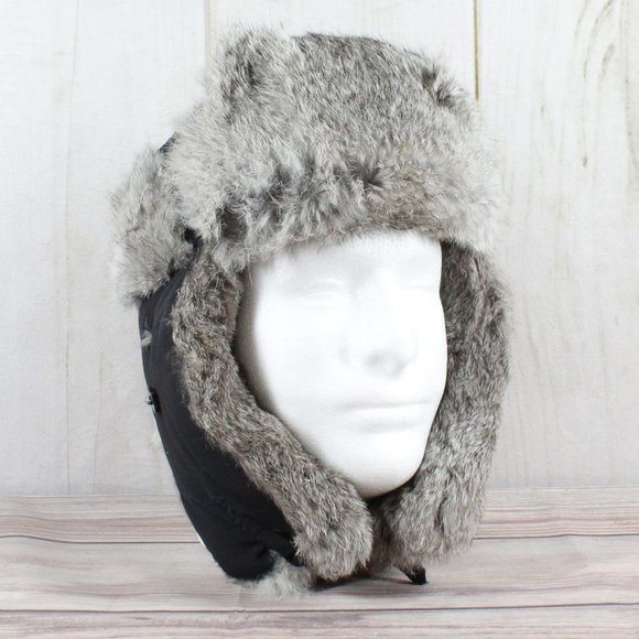 Mad Bomber Other - MAD BOMBER Rabbit Fur Lined Trapper Hat Size M